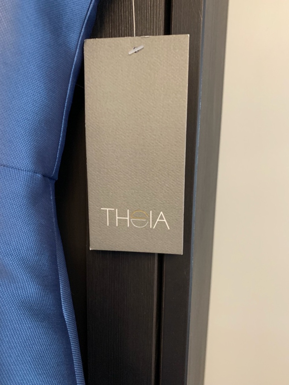 Theia Blue Sequinned Cocktail Dress - Picture 6 of 7
